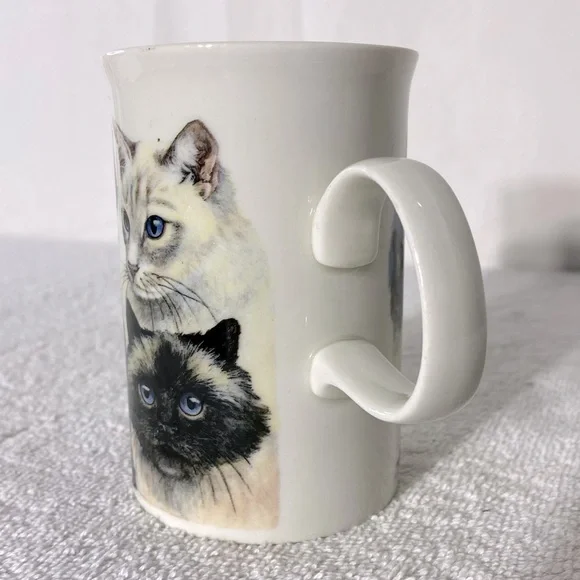 Vintage Dunoon Stoneware Cats’ By Deborah Pope Mug Coffee Cup - Picture 7 of 11